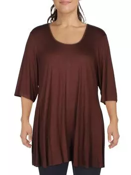 Блузка женская 24seven Comfort Apparel, коричневый