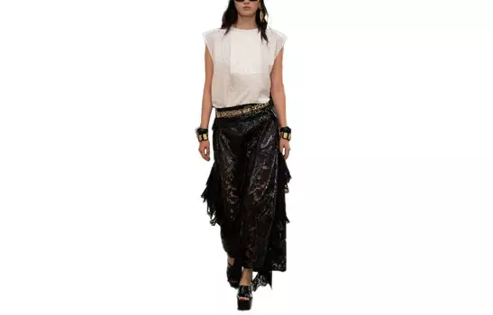 Блузка женская Chanel с узором, белый