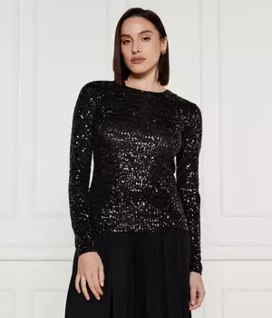 Блузка женская Dkny с пайетками, черный