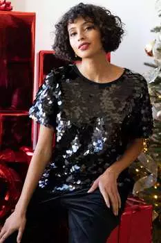 Блузка женская EVA FRANCO, черный