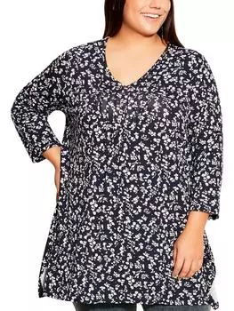 Блузка женская Evans, темно-синий