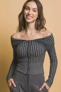 Блузка женская FASHNZFAB, черный