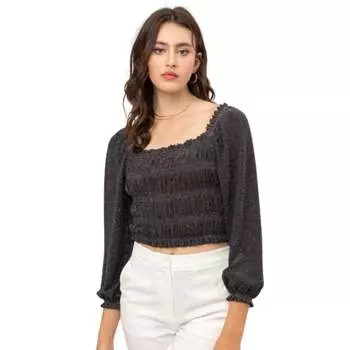 Блузка женская FASHNZFAB, черный