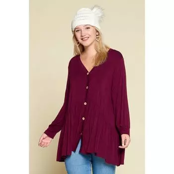 Блузка женская FASHNZFAB, цвет plum