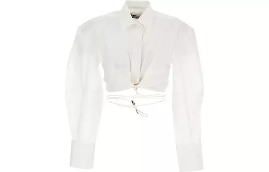 Блузка женская Jacquemus короткая, белый