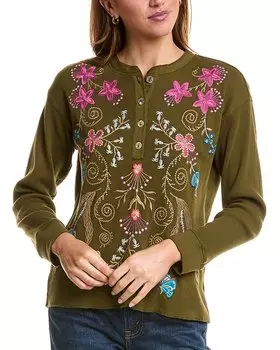 Блузка женская Johnny Was, зеленый