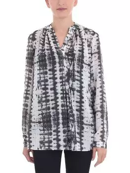 Блузка женская Live Unlimited London, белый/серый/мультиколор