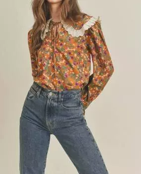 Блузка женская LUSH, оранжевый