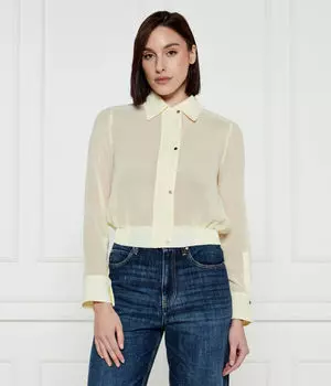 Блузка женская Pinko прозрачная, желтый
