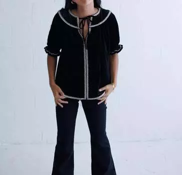 Блузка женская THML, черный