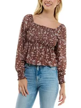 Блузка женская Ultra Flirt, цвет nutmeg/white