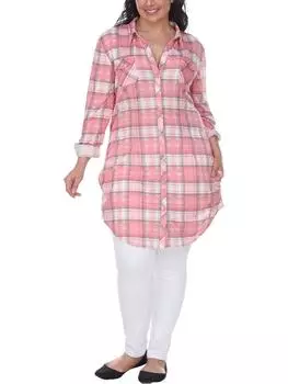 Блузка женская White Mark, розовый/бежевый