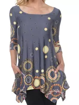 Блузка женская White Mark, серый