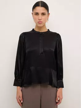 Блузка женственного кроя Karen By Simonsen, черный