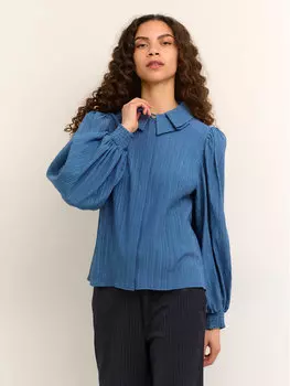 Блузка женственного кроя Karen By Simonsen, синий