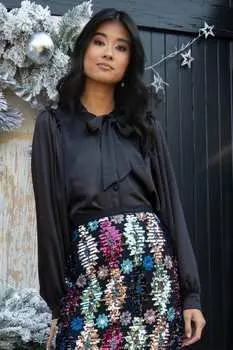 Блузка Жозефина EVA FRANCO, черный