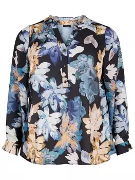 Блузка Zizzi Blouse Vseli, черный