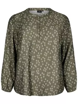 Блузка Zizzi Caava, темно-зеленый
