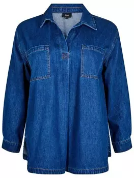 Блузка Zizzi, темно-синий