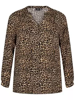 Блузка Zizzi VBELLA, цвет Brown/Black