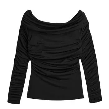 БлузкаH&amp;M Draped off-shoulder, черный