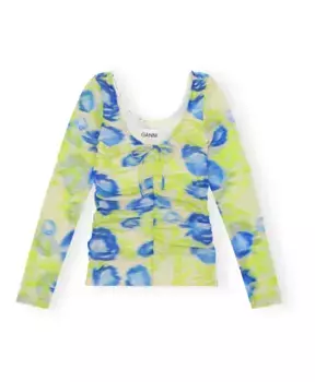 Блузки Ganni, зеленый