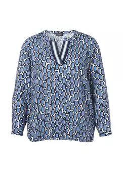 Блузки и туники Via Appia -Due-, цвет Bleu Multicolor