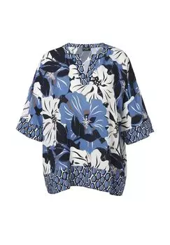 Блузки и туники Via Appia -Due-, цвет Bleu Multicolor