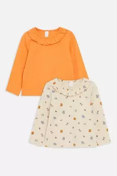 Блузки с отложным воротником – 2 шт Lc Waikiki, оранжевый