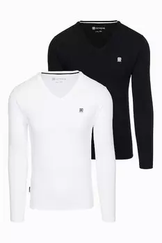 Блузки шпицы, 2 шт OMBRE, черный, белый