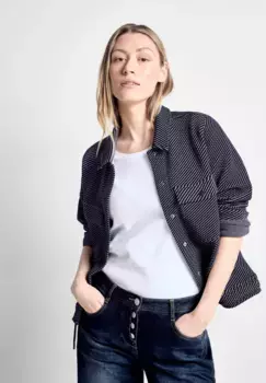 Блузон Cecil, без капюшона, из эластичной смеси материалов, синий