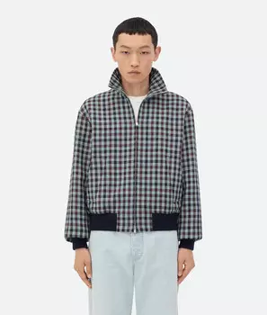 Блузон из хлопчатобумажной ткани в клетку Bottega Veneta