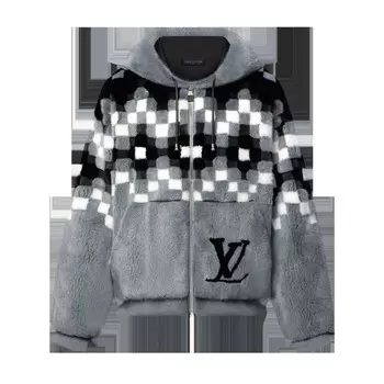 Блузон из меха норки Louis Vuitton, мультиколор