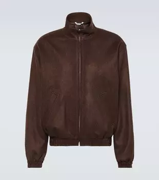 Блузон из верблюжьей шерсти Auralee, коричневый