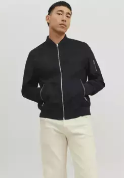 Блузон Jack & Jones "JJEROCKY ИЗ ИСКУССТВЕННОЙ ЗАМШИ-БОМБЕРА", черный