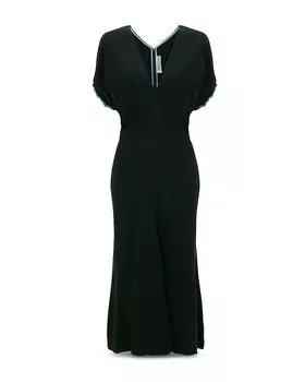 Блузон миди-платье Victoria Beckham, зеленый