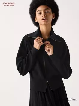 Блузон milano из мериноса Uniqlo, черный