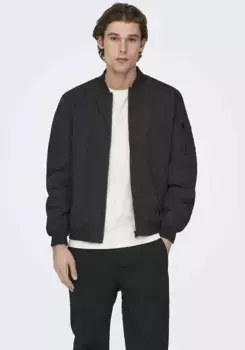 Блузон ONLY & SONS "ONSJOSHUA BOMBER OTW VD", черный