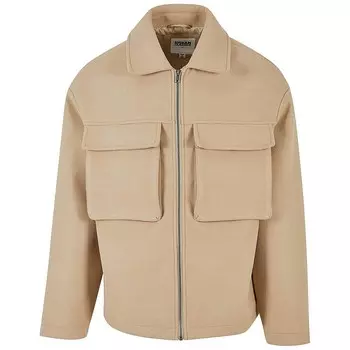 Блузон с большим карманом Urban Classics, бежевый