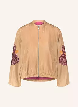 Блузон с пайетками Cartoon, бежевый