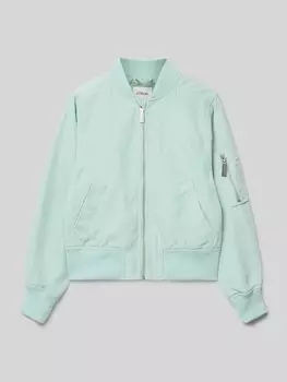 Блузон свободного кроя с карманом на молнии на плече s.Oliver RED LABEL, мятный