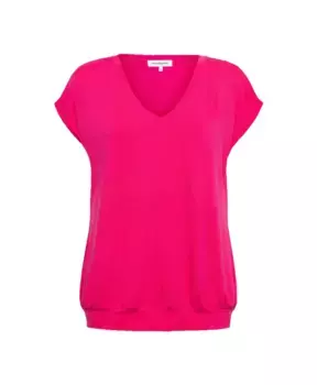 Блузон Топ без рукавов с v образным вырезом &Co Woman, розовый