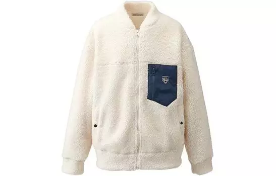 BOA Флисовая куртка унисекс Onitsuka Tiger, кремовый