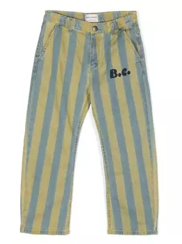 Bobo Choses брюки в полоску, синий