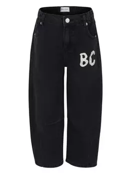 Bobo Choses джинсы прямого покроя с логотипом, черный
