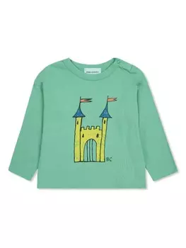 Bobo Choses футболка Faraway Castle, зеленый