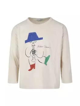 Bobo Choses футболка с графическим принтом, белый