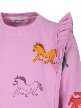 Bobo Choses футболка с графическим принтом, розовый