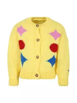 Bobo Choses кардиган с интарсией, желтый