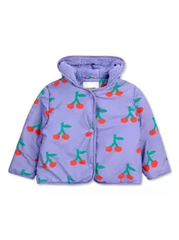 Bobo Choses куртка с принтом вишни, фиолетовый